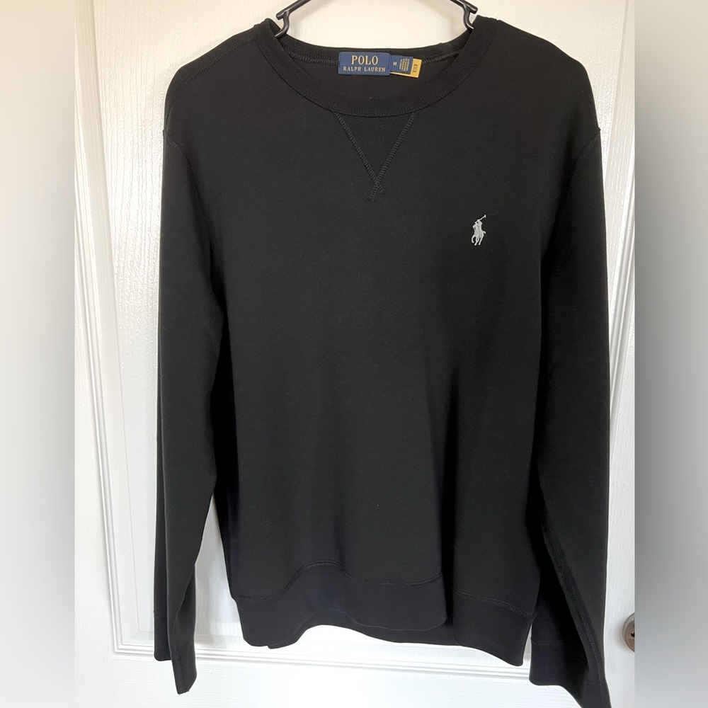 Polo Ralph Lauren Crew Neck Sweatshirt M Black NWOT Mens